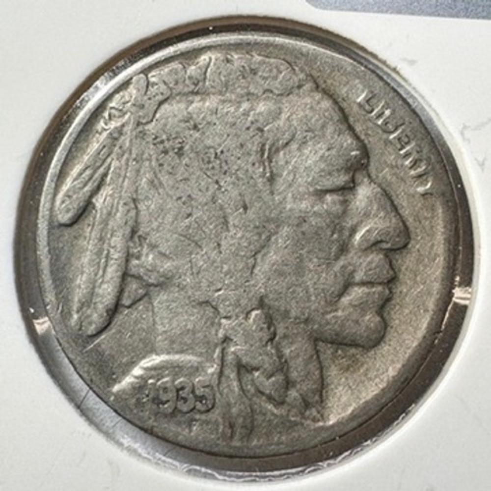 1935 S‎ Buffalo Nickel Five Cents Coin Liberty Native American Indian Head